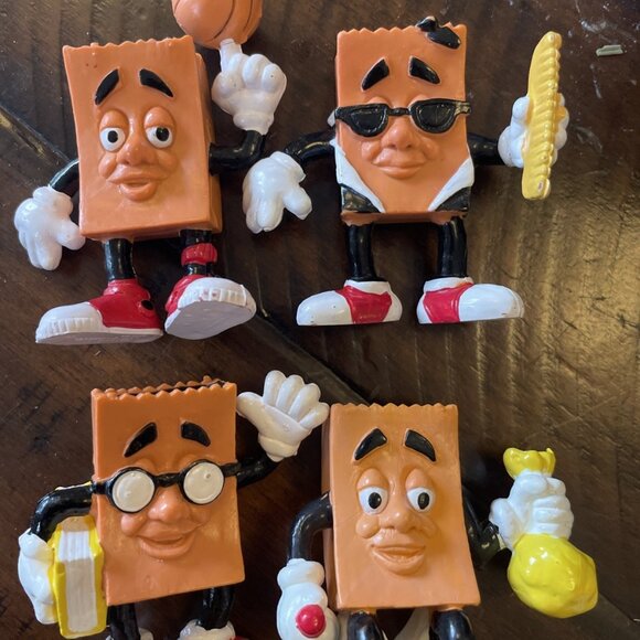 Sonic Drive-In Other - Sonic 1989 Brown Bag Juniors Wacky Pack Kids Meal Set of 4